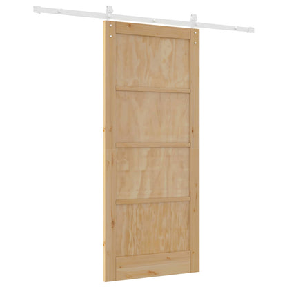 Porta scorrevole Naturale e Bianco 86 x 198,5 cm | homemem39