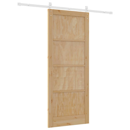 Porta scorrevole Naturale e Bianco 86 x 211 cm | homemem39
