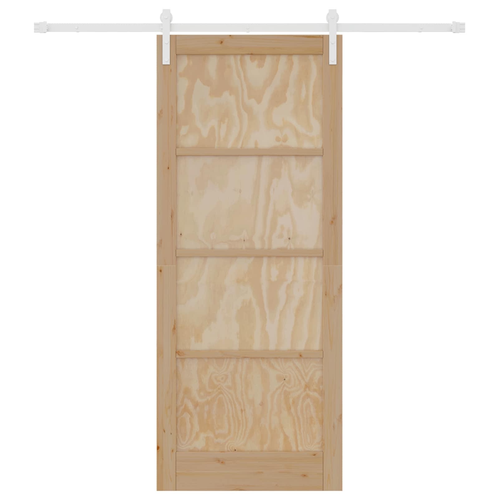 Porta scorrevole Naturale e Bianco 86 x 211 cm | homemem39