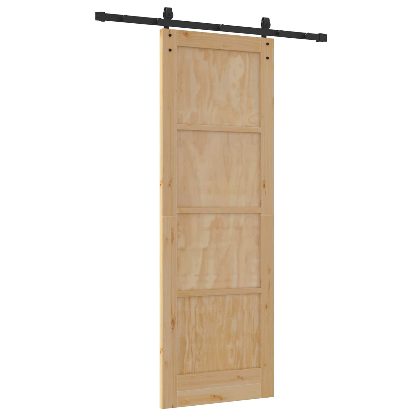 Porta scorrevole Naturale 73,5 x 211 cm Legno Massello di Pino | homemem39