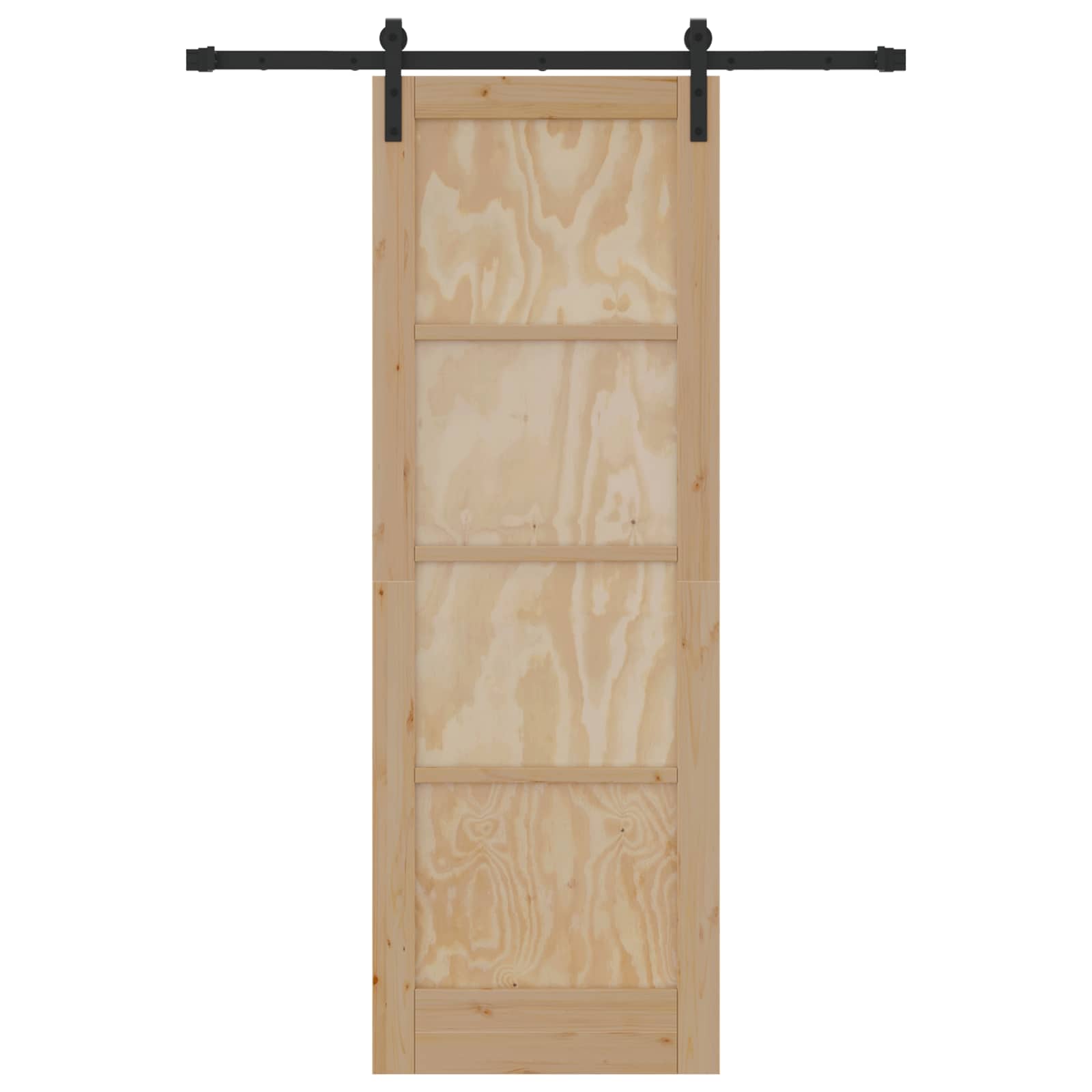 Porta scorrevole Naturale 73,5 x 211 cm Legno Massello di Pino | homemem39
