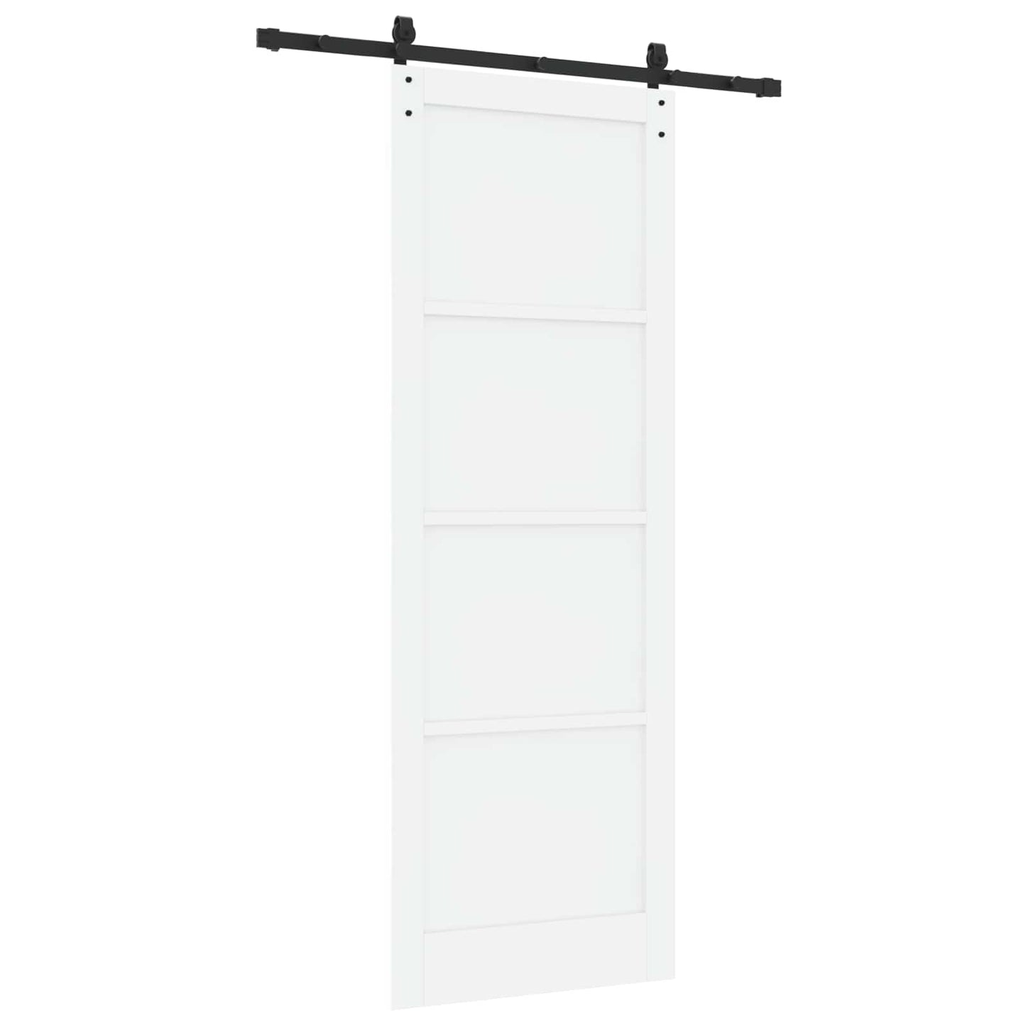 Porta scorrevole Bianco 83 x 232 cm Legno Massello di Pino | homemem39