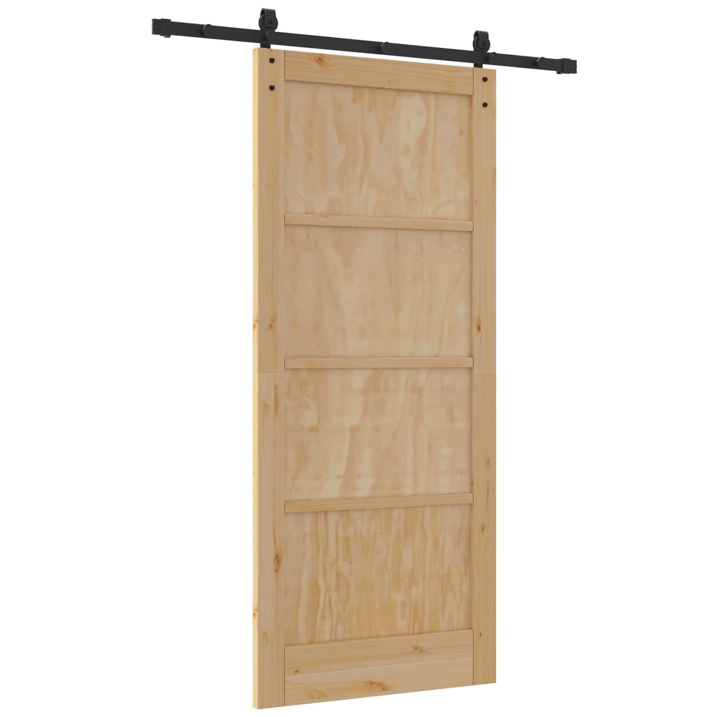 Porta scorrevole Naturale 86 x 198,5 cm Legno Massello di Pino | homemem39
