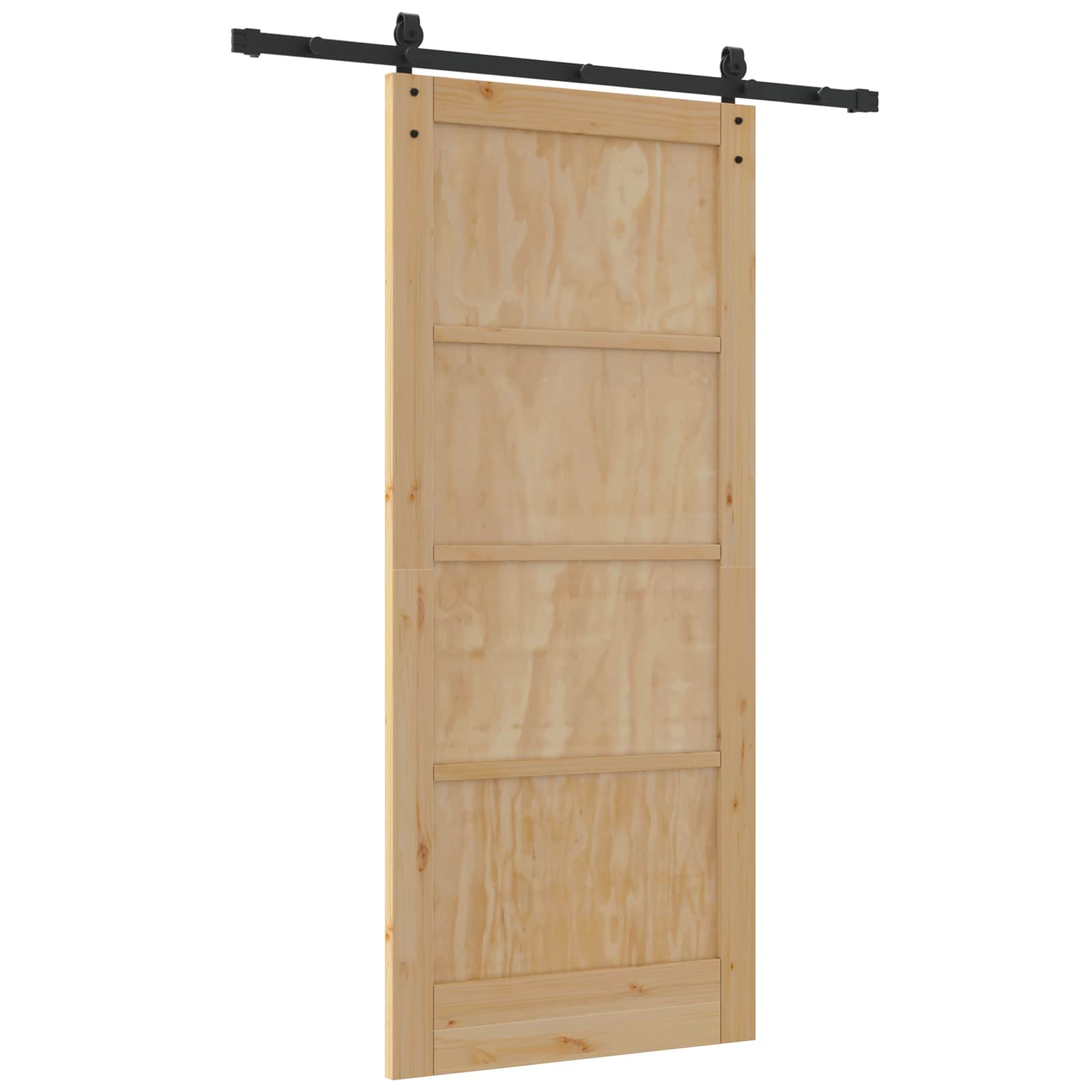 Porta scorrevole Naturale 86 x 198,5 cm Legno Massello di Pino | homemem39