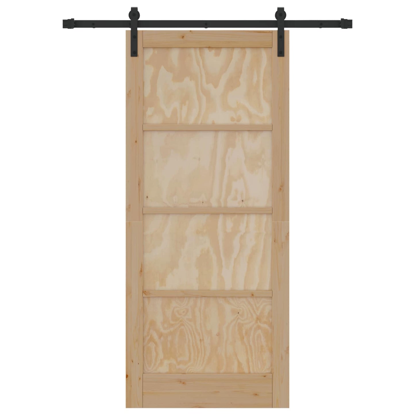 Porta scorrevole Naturale 86 x 198,5 cm Legno Massello di Pino | homemem39
