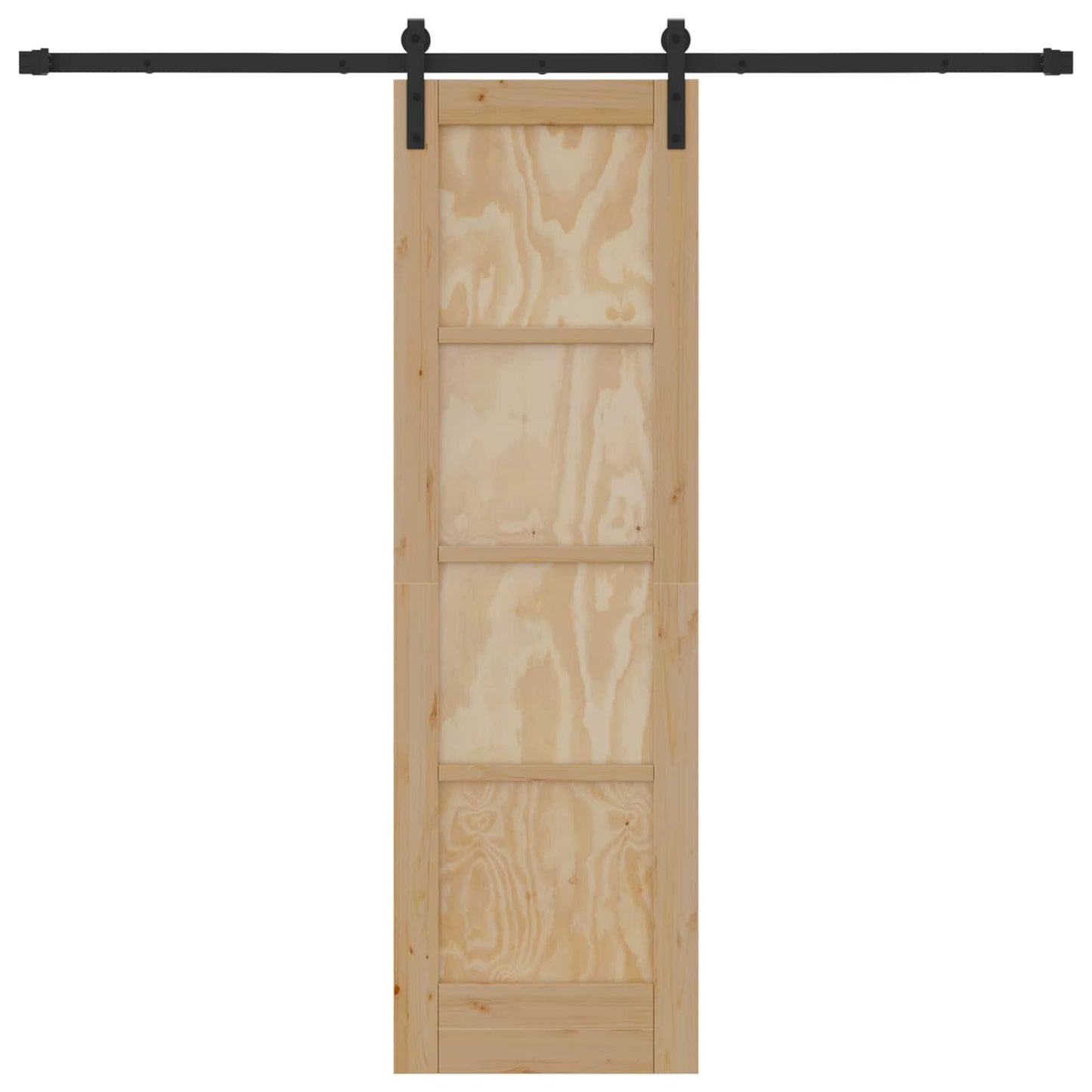 Porta scorrevole Naturale 61 x 198,5 cm Legno Massello di Pino | homemem39
