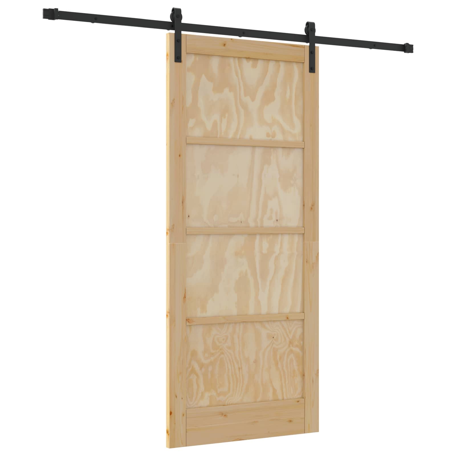 Porta scorrevole Naturale 86 x 198,5 cm Legno Massello di Pino | homemem39