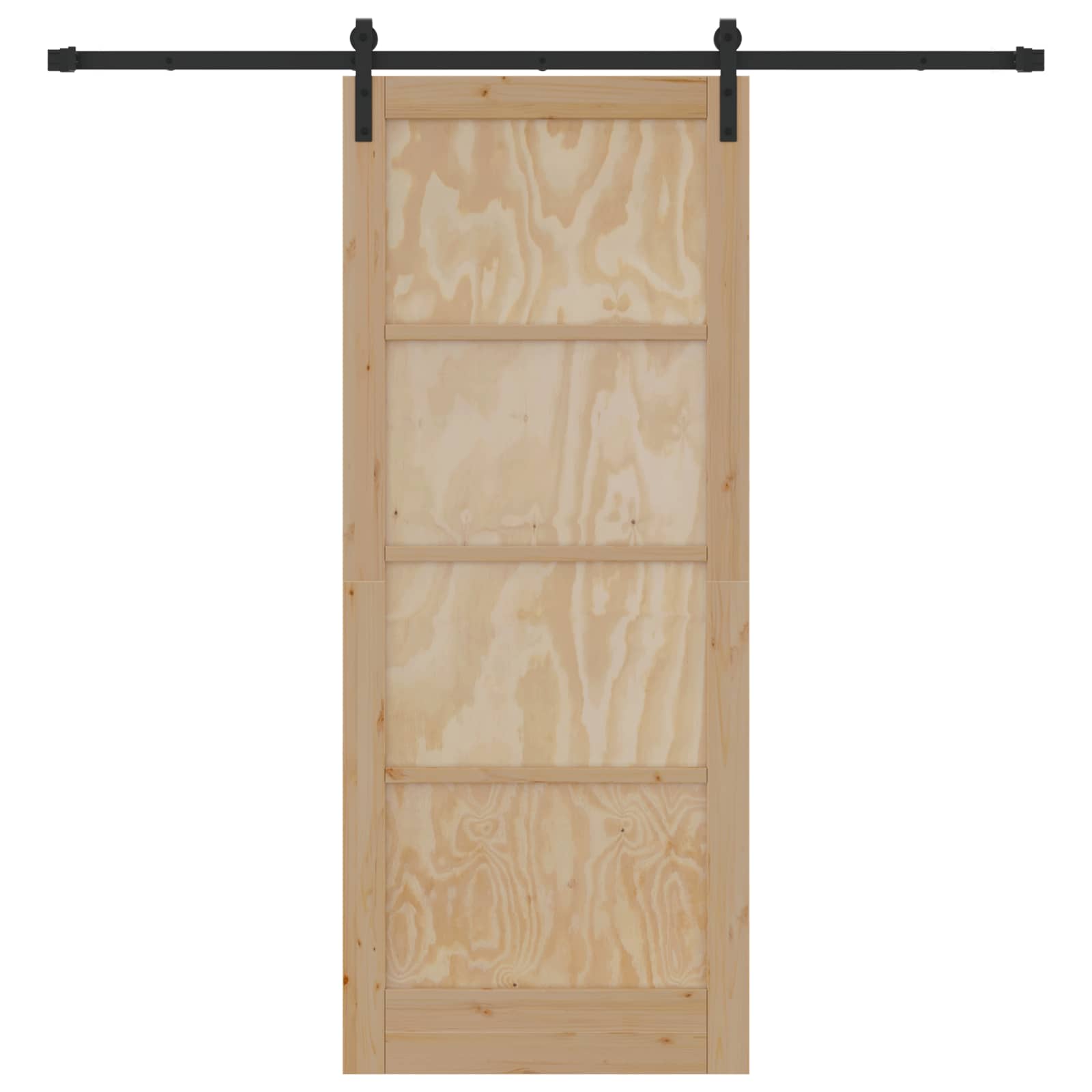 Porta scorrevole Naturale 86 x 211 cm Legno Massello di Pino | homemem39