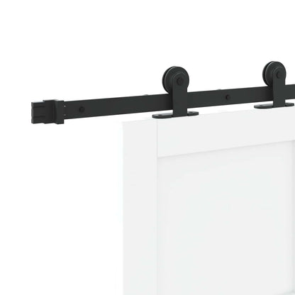 Porta scorrevole Bianco e Nero 83 x 202 cm | homemem39