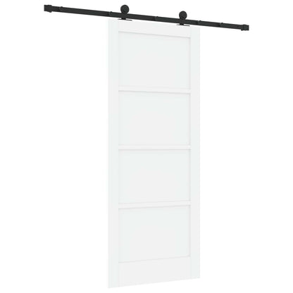 Porta scorrevole Bianco e Nero 83 x 202 cm | homemem39
