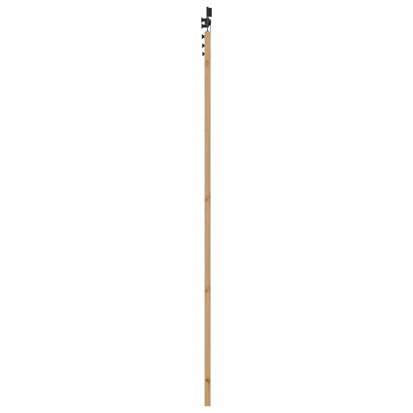 Porta scorrevole Naturale e Nero 83 x 232 cm | homemem39