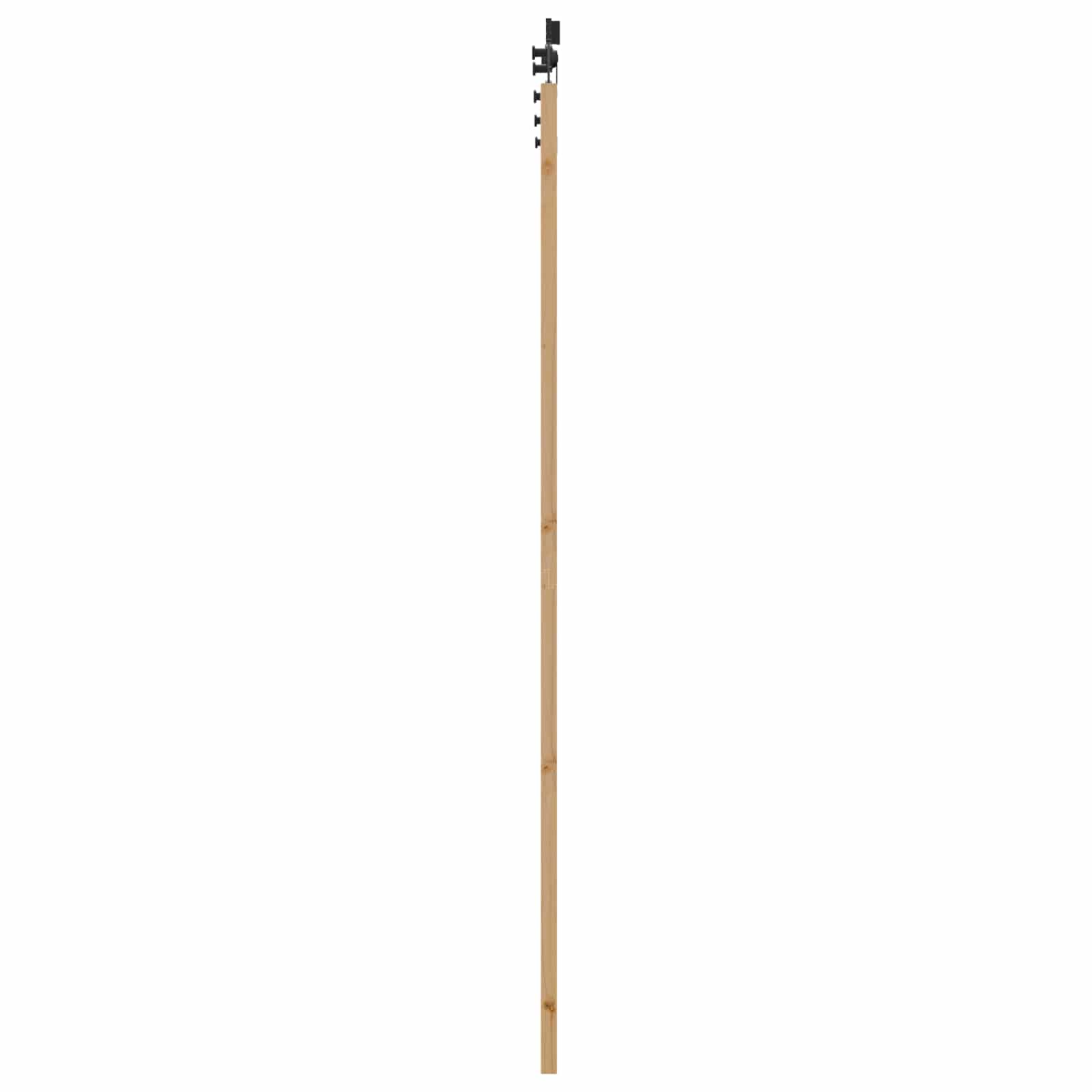 Porta scorrevole Naturale e Nero 83 x 232 cm | homemem39