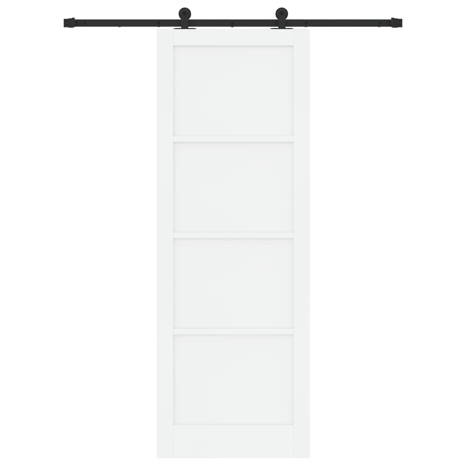 Porta scorrevole Bianco e Nero 83 x 232 cm | homemem39