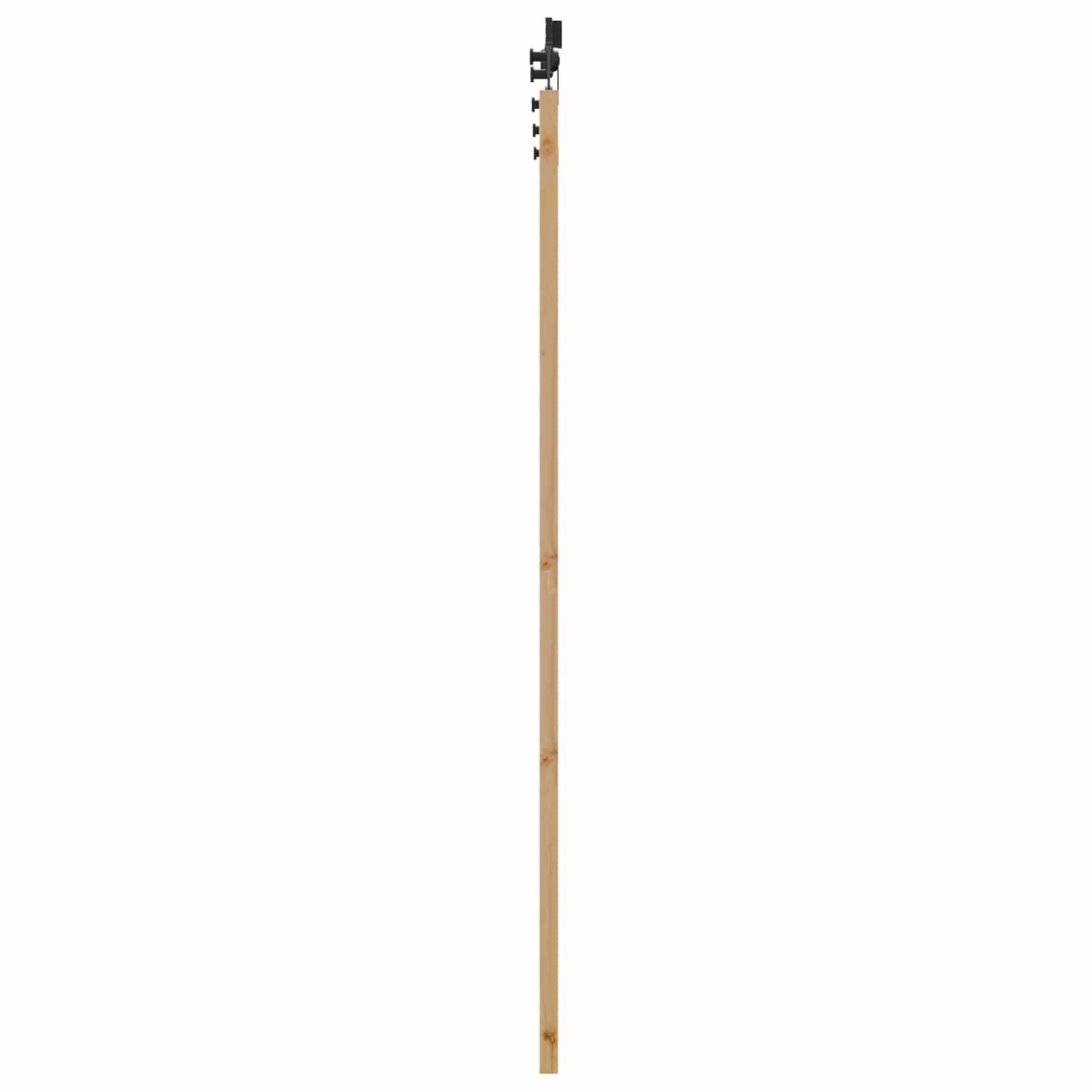 Porta scorrevole Naturale e Nero 86 x 198,5 cm | homemem39
