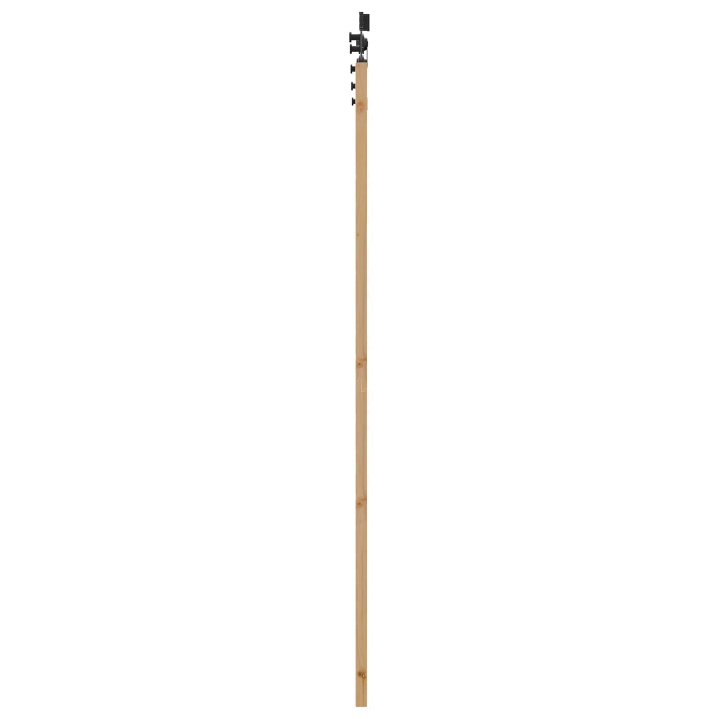 Porta scorrevole Naturale e Nero 73,5 x 211 cm | homemem39