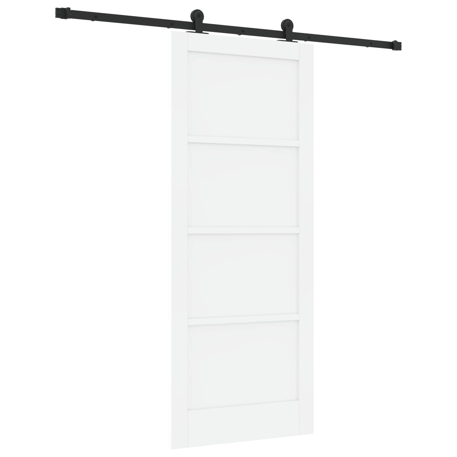 Porta scorrevole Bianco e Nero 83 x 202 cm | homemem39
