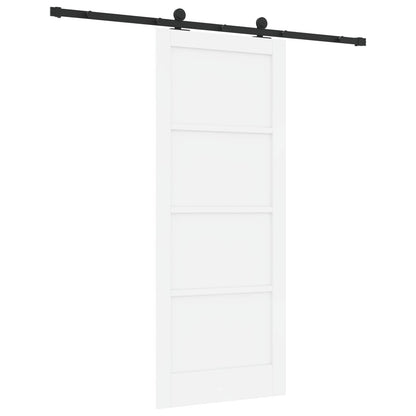 Porta scorrevole Bianco e Nero 83 x 202 cm | homemem39