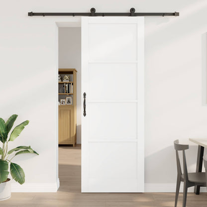 Porta scorrevole Bianco e Nero 83 x 232 cm | homemem39