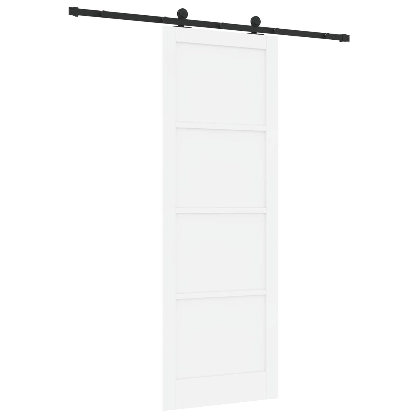 Porta scorrevole Bianco e Nero 83 x 232 cm | homemem39