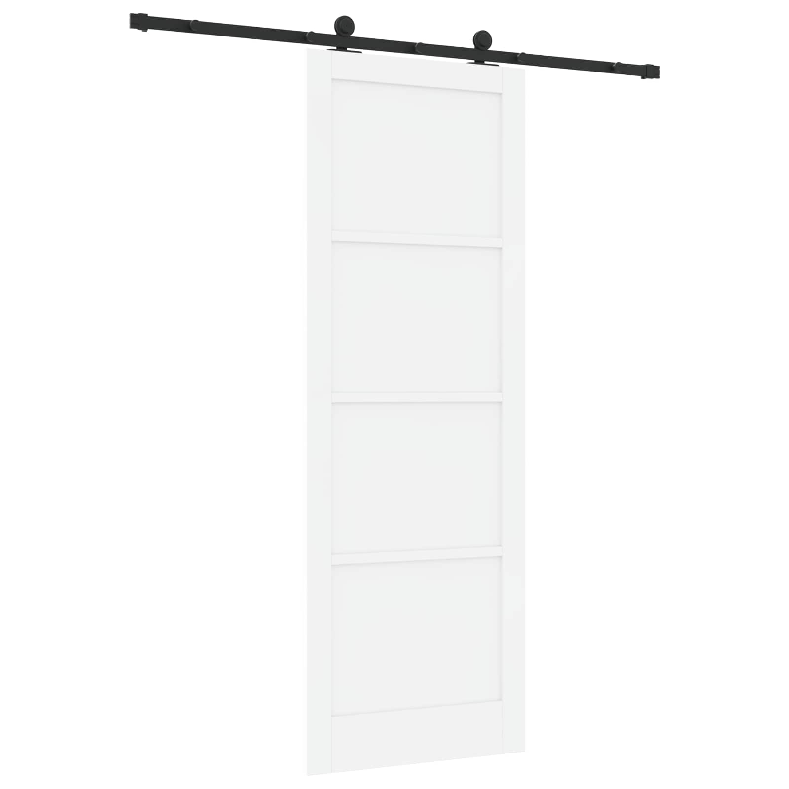 Porta scorrevole Bianco e Nero 83 x 232 cm | homemem39