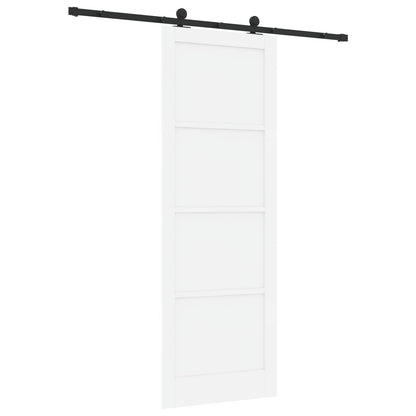 Porta scorrevole Bianco e Nero 83 x 232 cm | homemem39