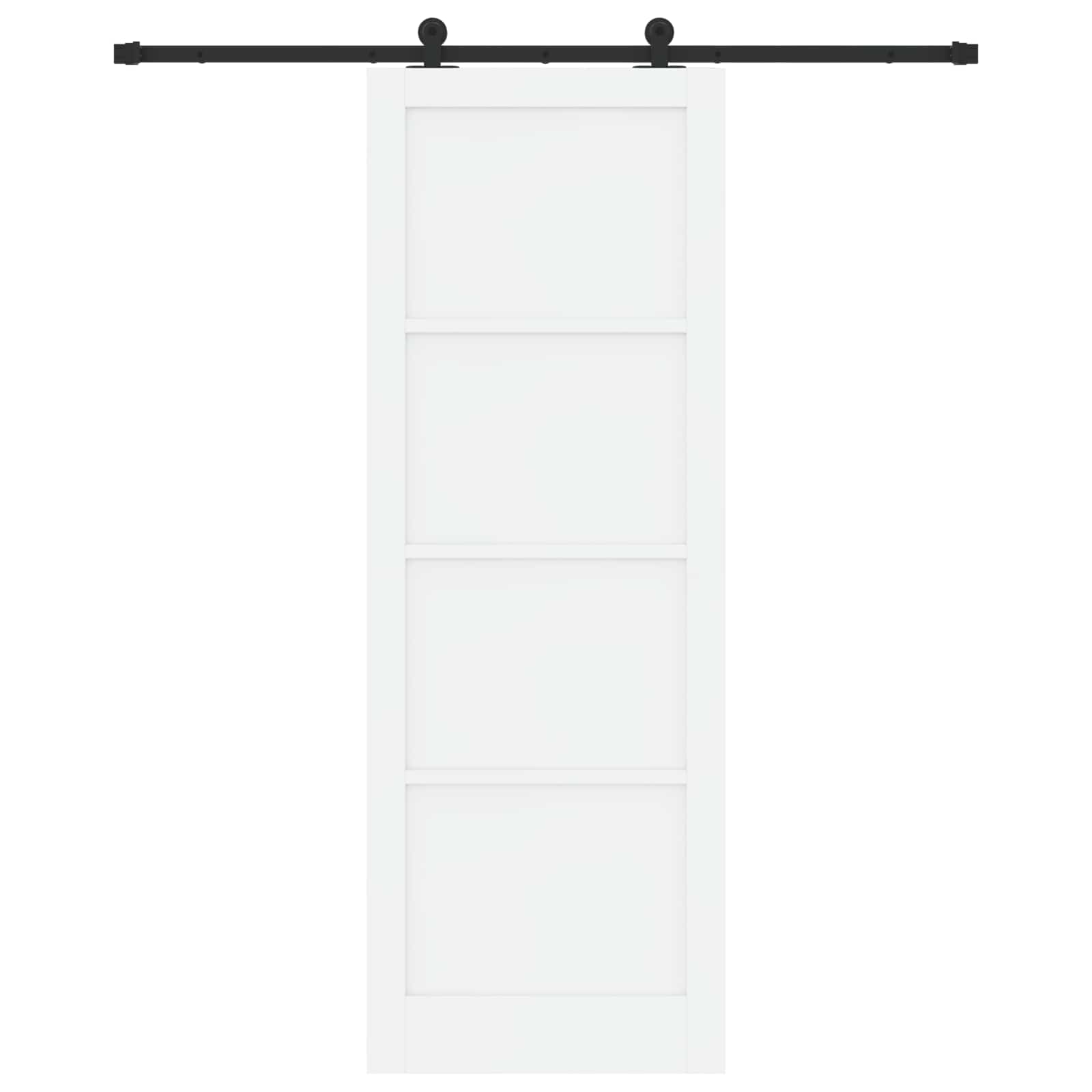 Porta scorrevole Bianco e Nero 83 x 232 cm | homemem39
