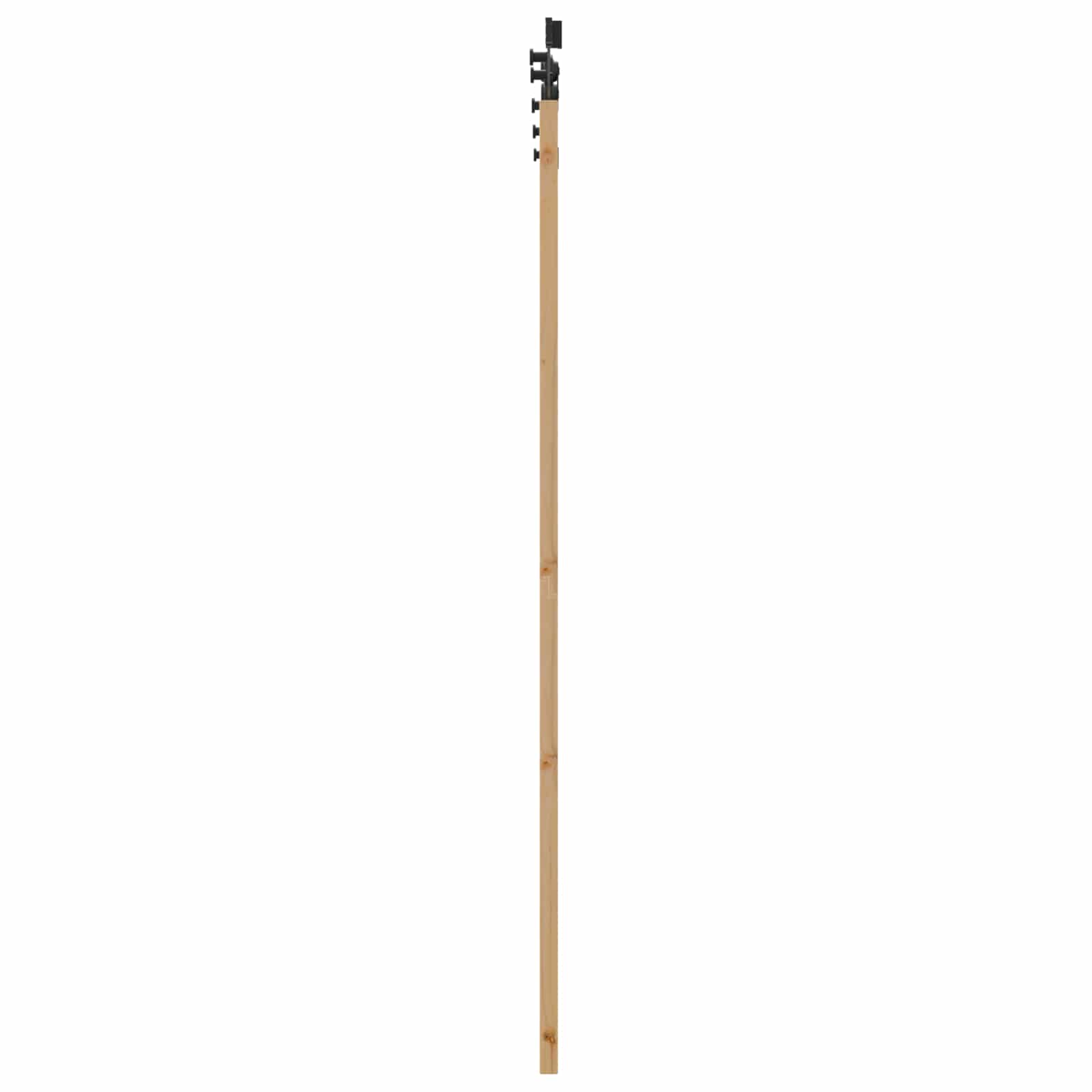 Porta scorrevole Naturale e Nero 86 x 198,5 cm | homemem39