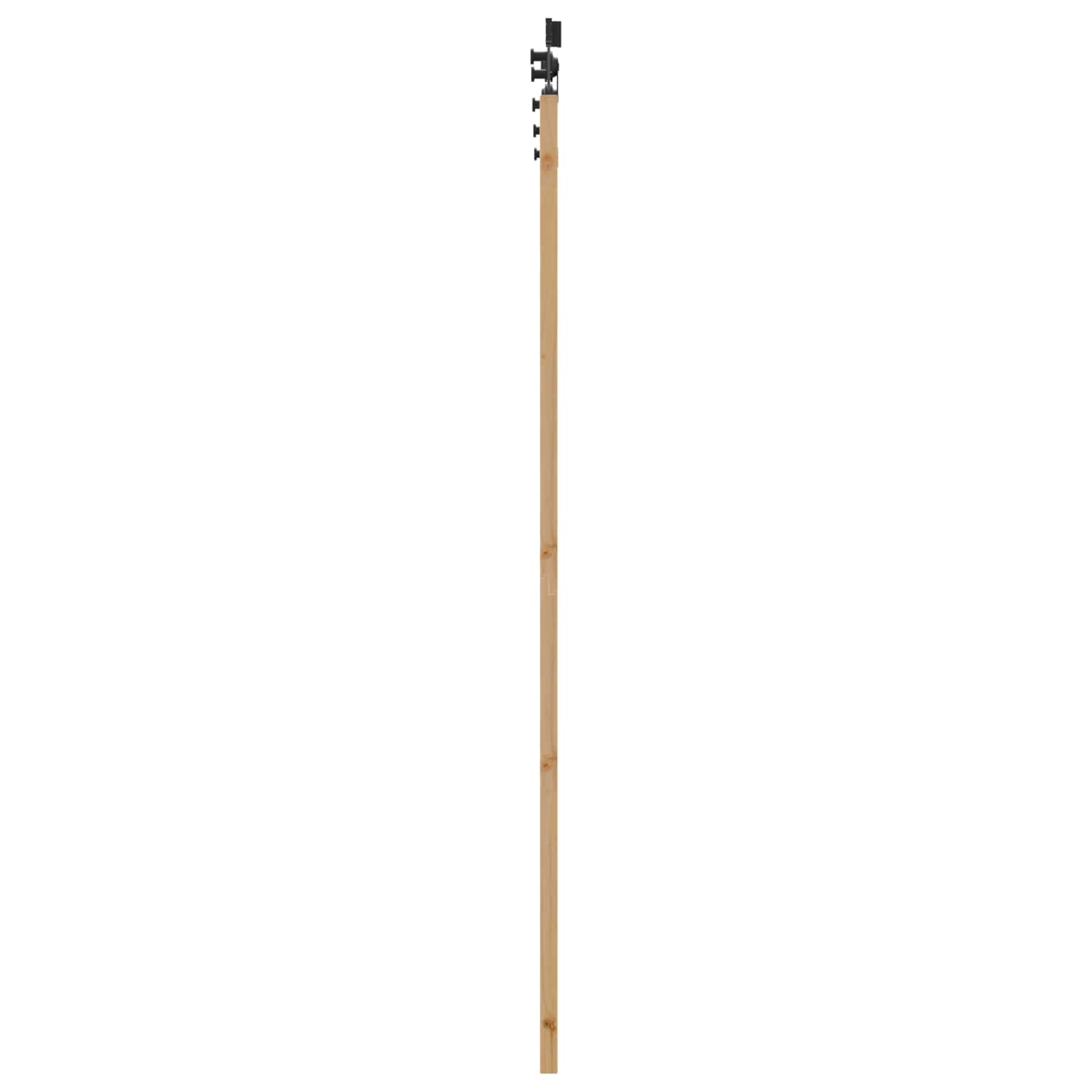 Porta scorrevole Naturale e Nero 86 x 211 cm | homemem39
