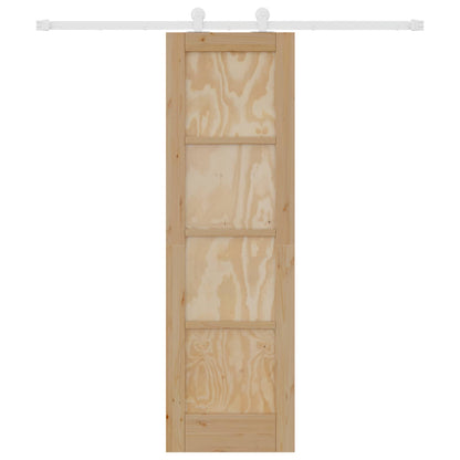 Porta scorrevole Naturale e Bianco 61 x 198,5 cm | homemem39