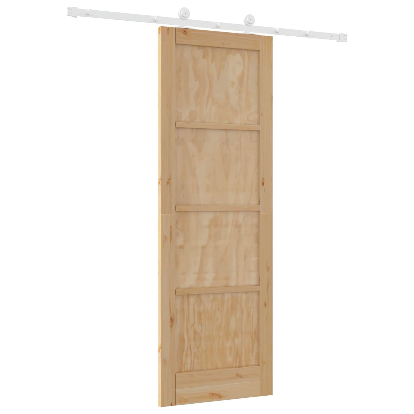 Porta scorrevole Naturale e Bianco 73,5 x 211 cm | homemem39