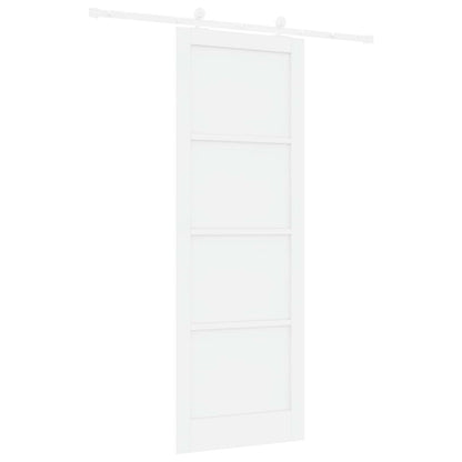 Porta scorrevole Bianco 83 x 232 cm Legno Massello di Pino | homemem39