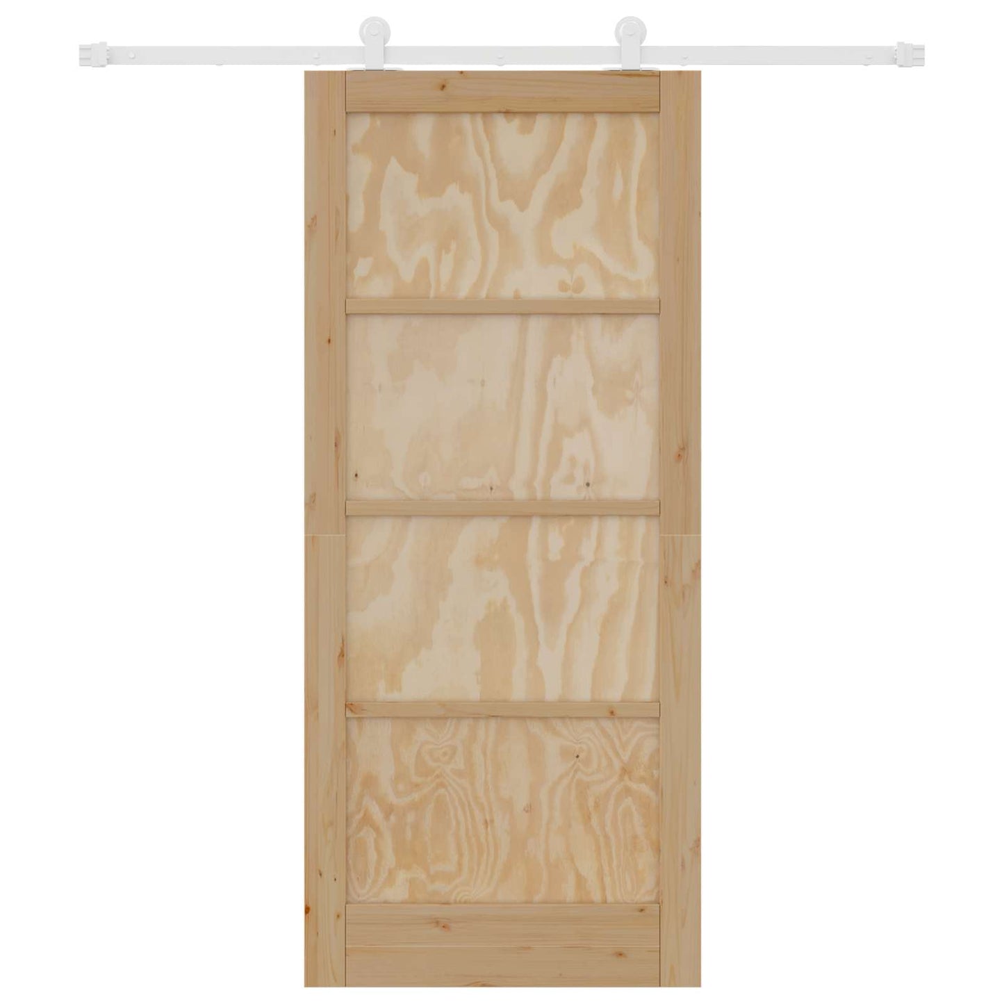 Porta scorrevole Naturale e Bianco 86 x 198,5 cm | homemem39