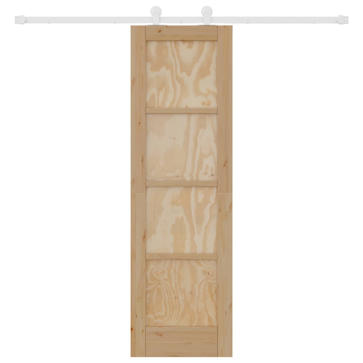 Porta scorrevole Naturale e Bianco 61 x 198,5 cm | homemem39