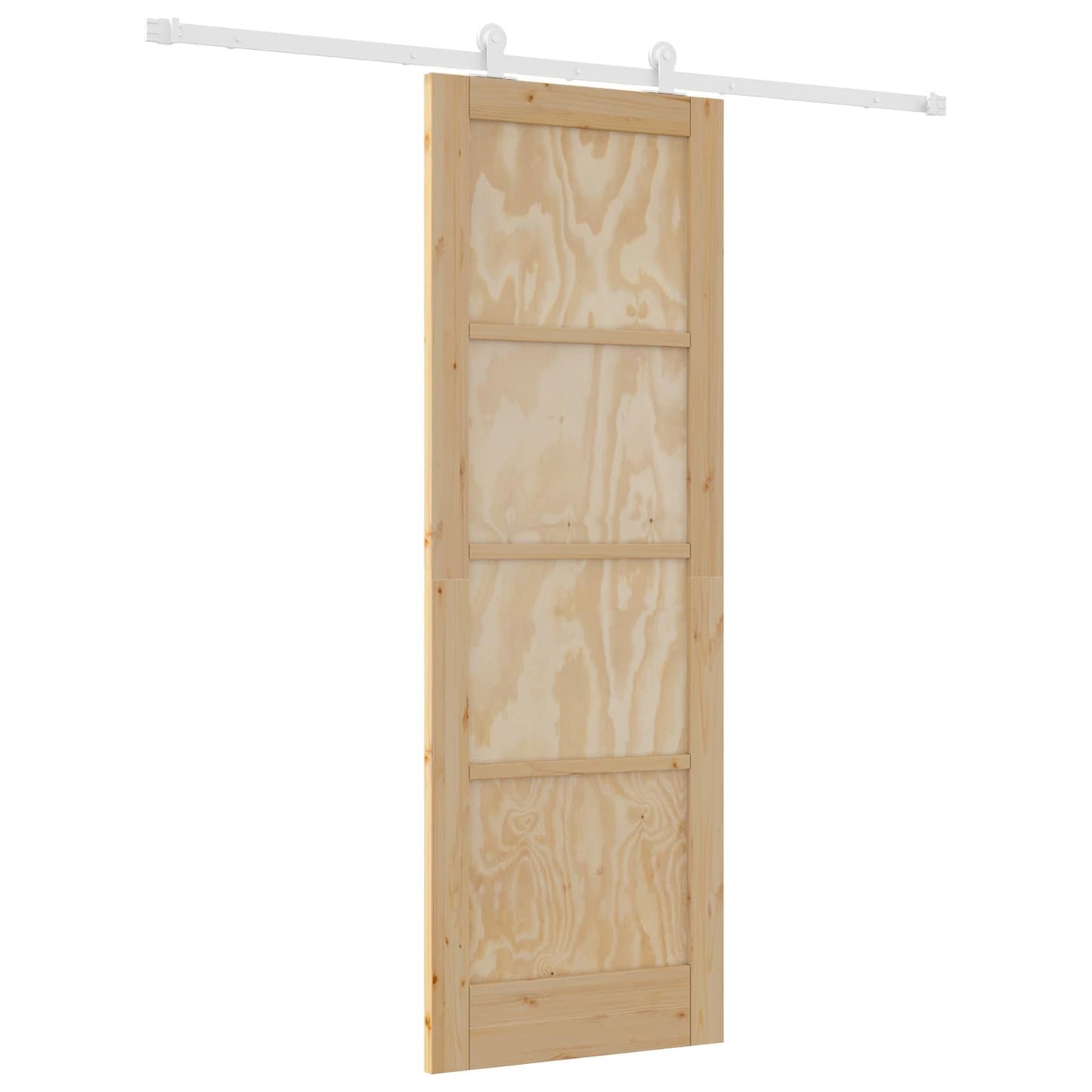 Porta scorrevole Naturale e Bianco 73,5 x 211 cm | homemem39
