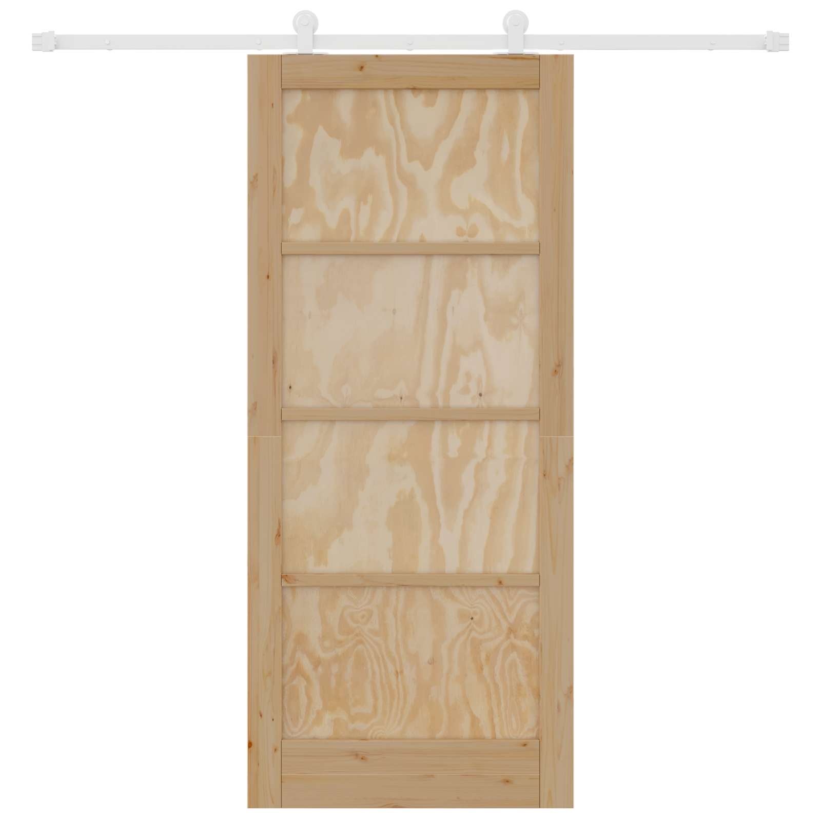 Porta scorrevole Naturale e Bianco 86 x 198,5 cm | homemem39