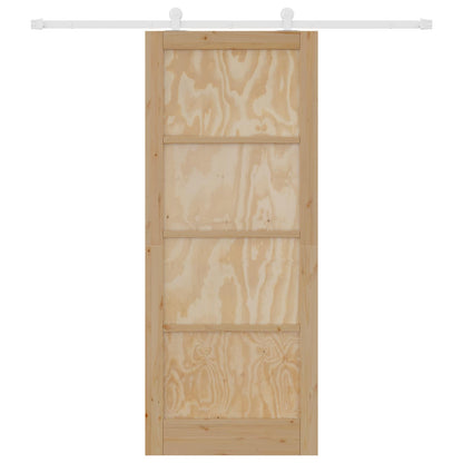 Porta scorrevole Naturale e Bianco 86 x 211 cm | homemem39