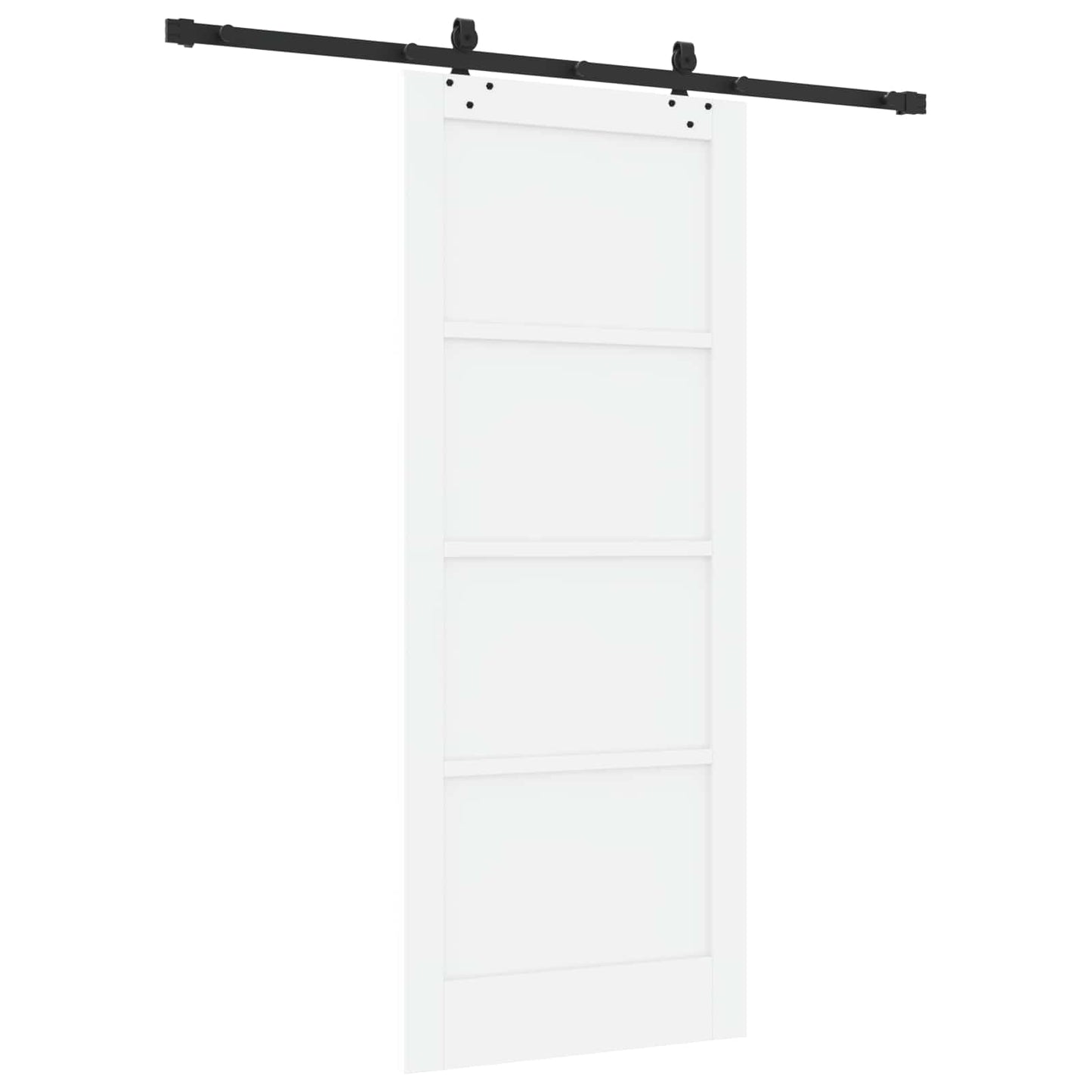 Porta scorrevole Bianco e Nero 83 x 202 cm | homemem39