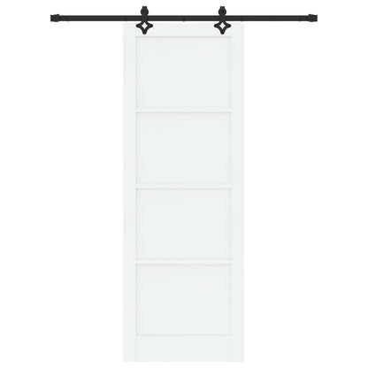 Porta scorrevole Bianco e Nero 83 x 232 cm | homemem39