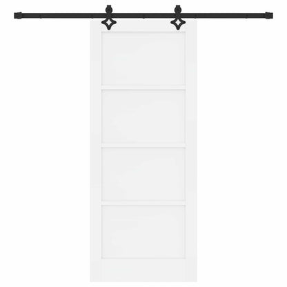Porta scorrevole Bianco e Nero 83 x 202 cm | homemem39