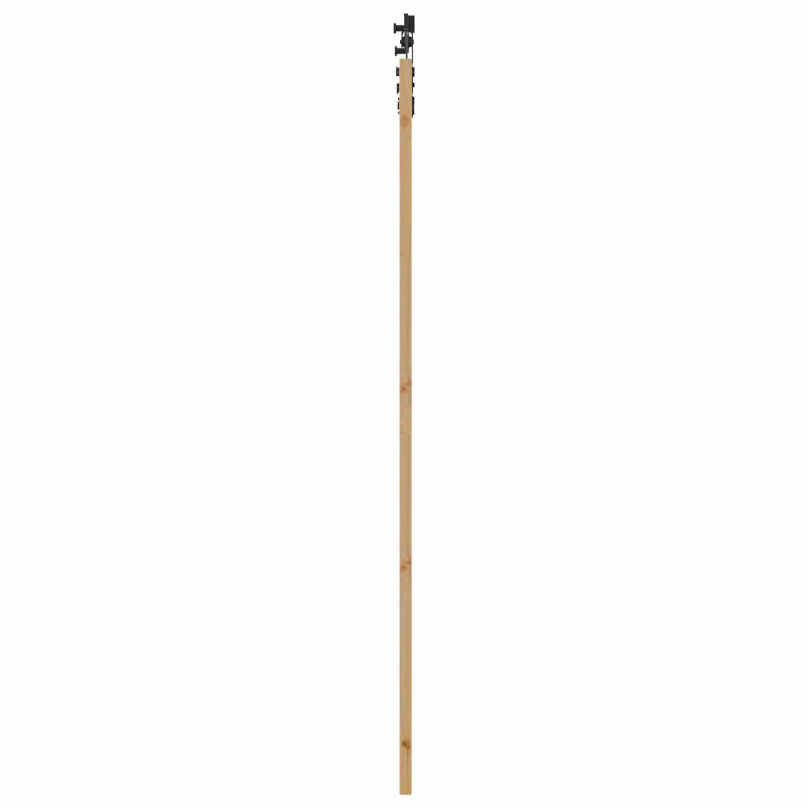 Porta scorrevole Naturale e Nero 83 x 232 cm | homemem39