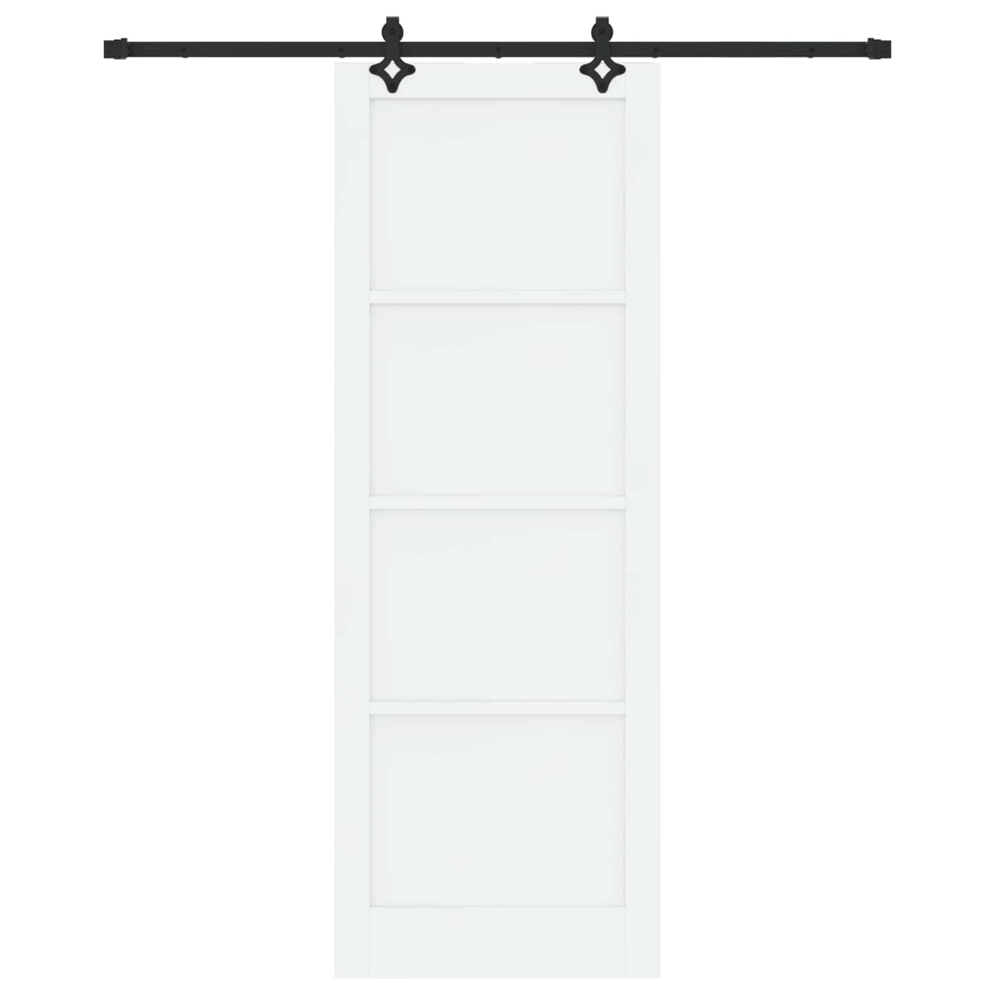 Porta scorrevole Bianco e Nero 83 x 232 cm | homemem39