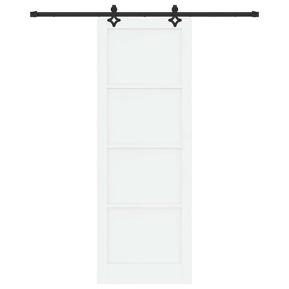 Porta scorrevole Bianco e Nero 83 x 232 cm | homemem39