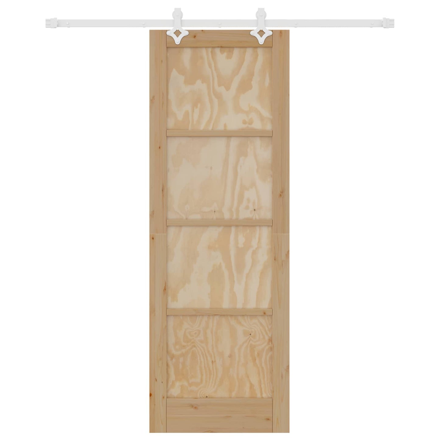 Porta scorrevole Naturale e Bianco 73,5 x 211 cm | homemem39