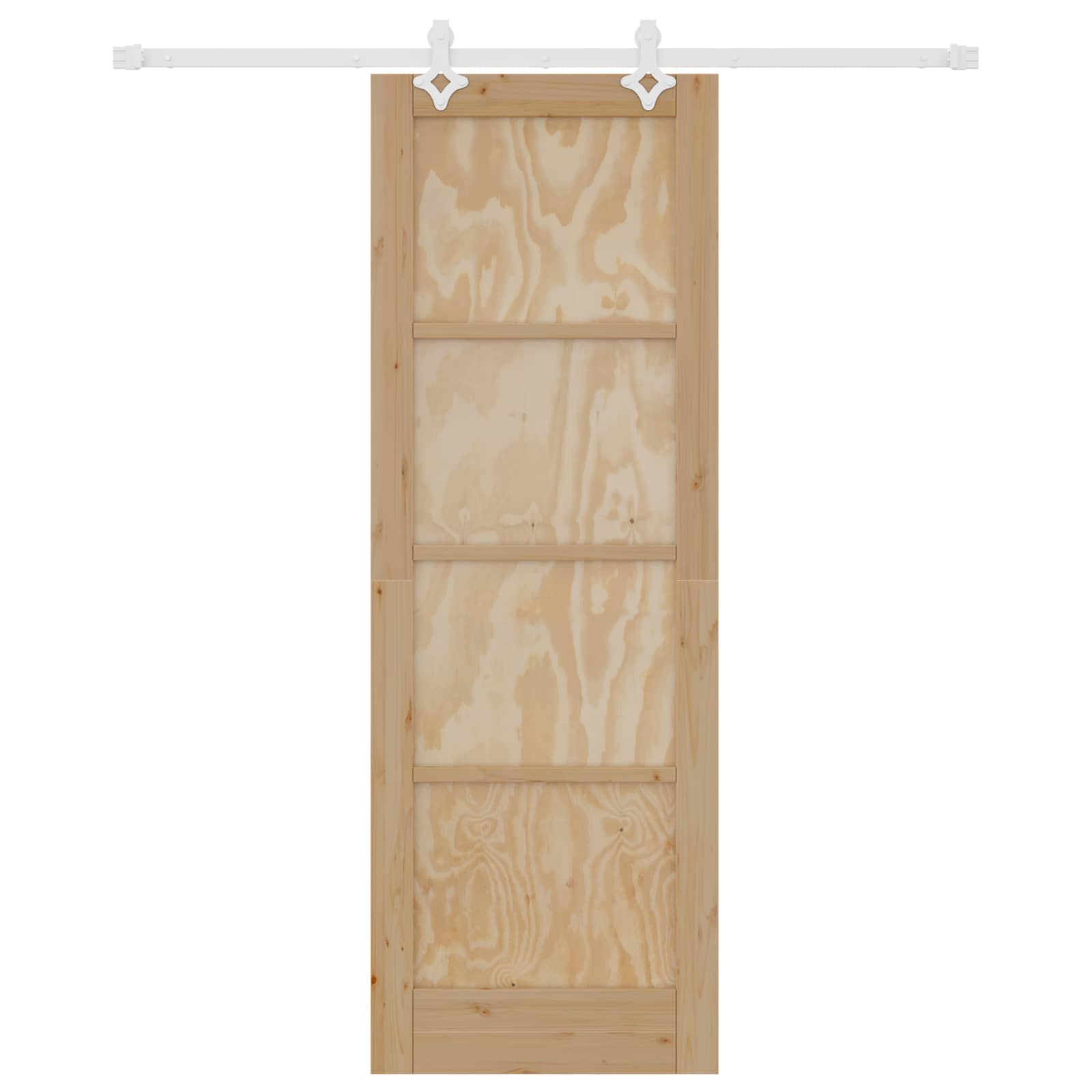 Porta scorrevole Naturale e Bianco 73,5 x 211 cm | homemem39