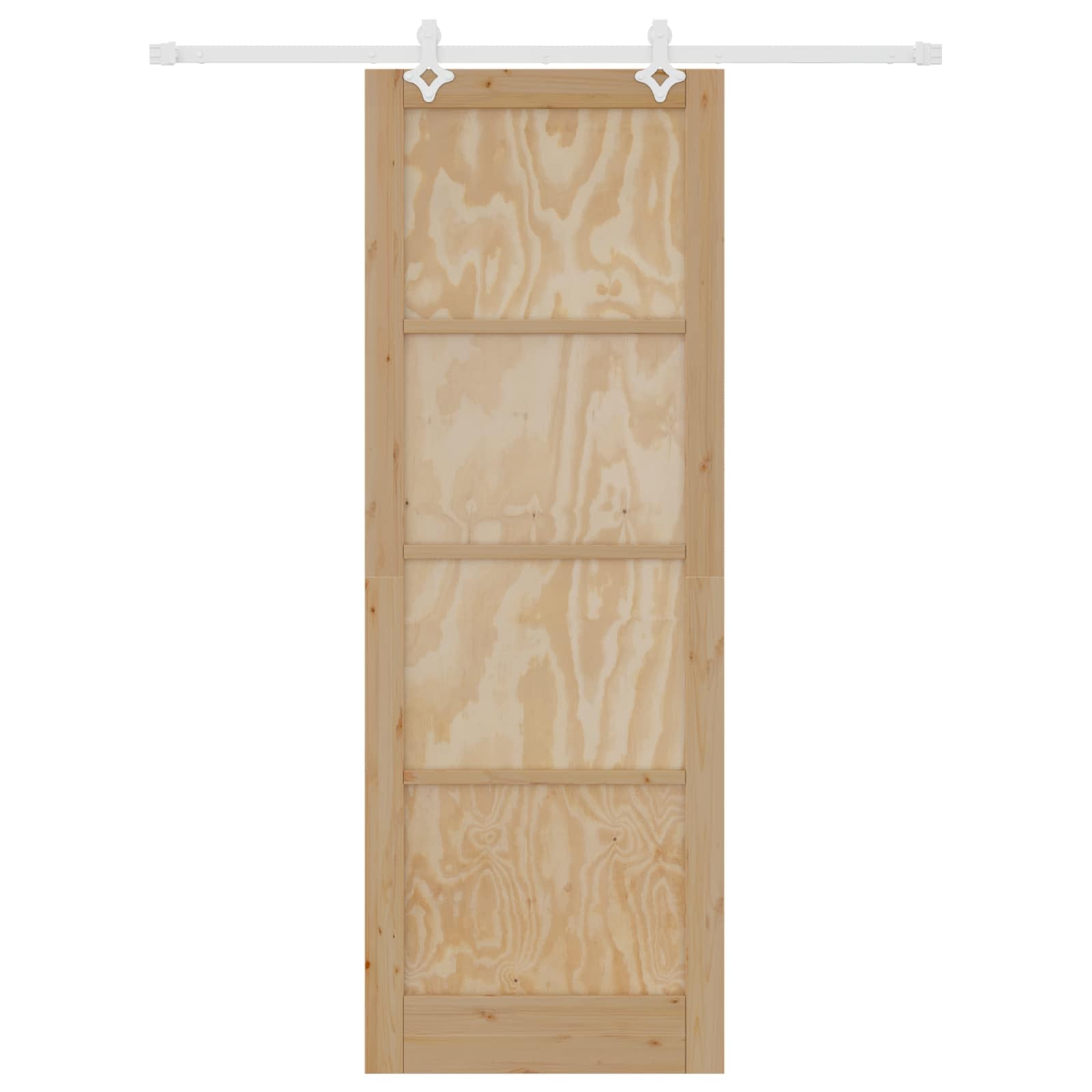Porta scorrevole Naturale e Bianco 83 x 232 cm | homemem39