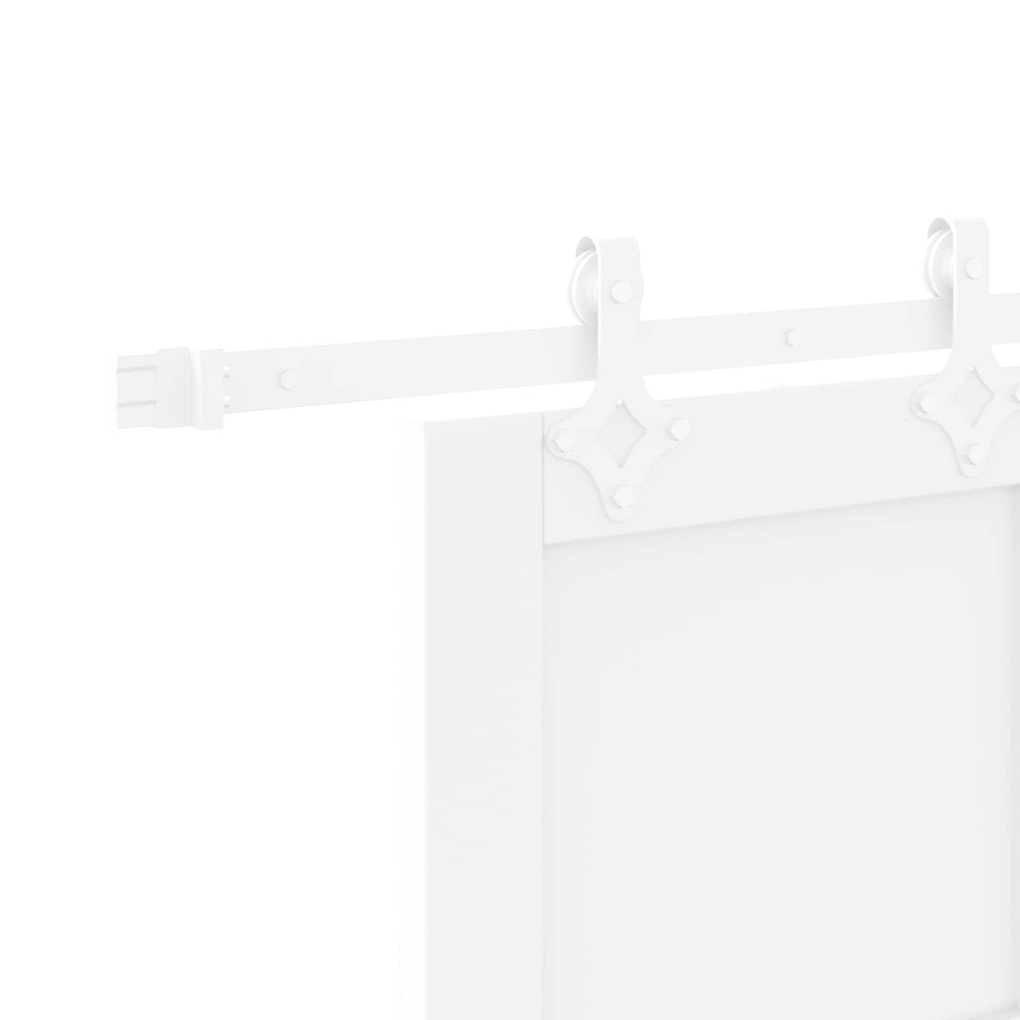 Porta scorrevole Bianco 83 x 232 cm Legno Massello di Pino | homemem39