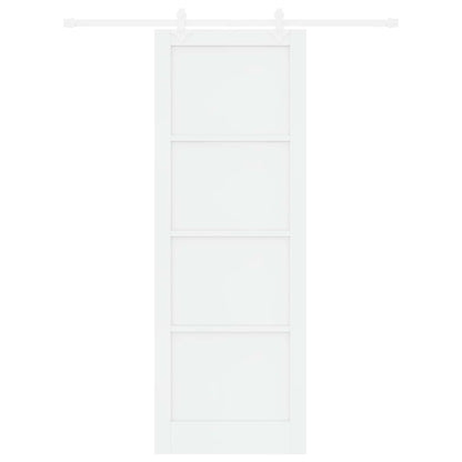 Porta scorrevole Bianco 83 x 232 cm Legno Massello di Pino | homemem39