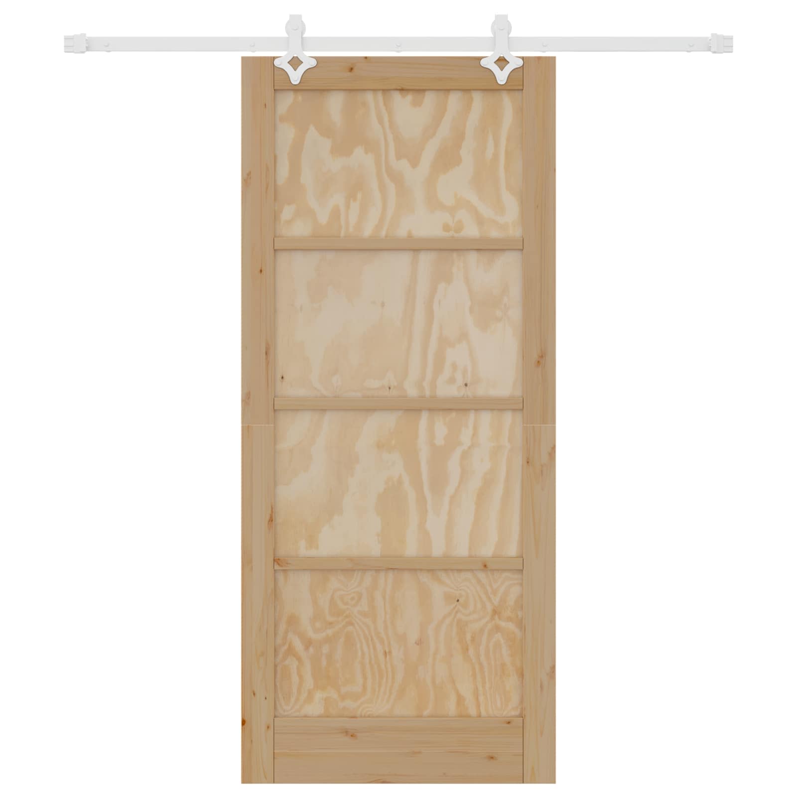Porta scorrevole Naturale e Bianco 86 x 198,5 cm | homemem39