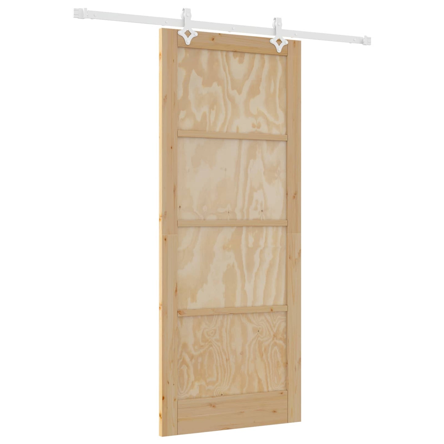 Porta scorrevole Naturale e Bianco 86 x 211 cm | homemem39