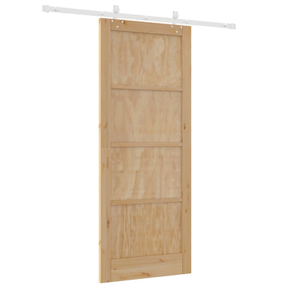 Porta scorrevole Naturale e Bianco 86 x 211 cm | homemem39